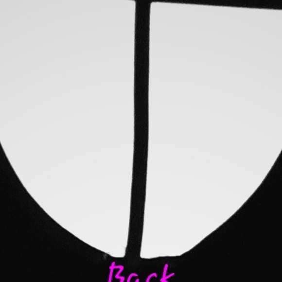 Pink Rose Black Crisscross Back Mini Dress - Picture 3 of 4